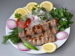 Lula kebab in Mediterranean cuisine