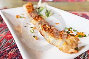 Lula kebab is a popular and simple dish in the Middle East and Transcaucasia from minced meat