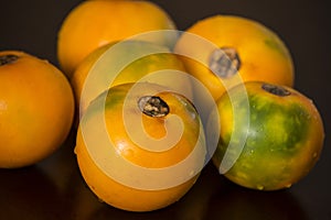 Lulo tropical fruit Solanum quitoense