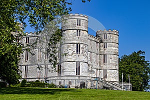 Lulworth castle in Dorset, England.