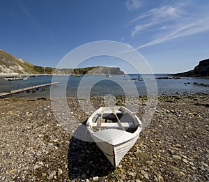 Lulworth cove dorset coast england