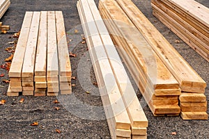 Lumber for a home addition