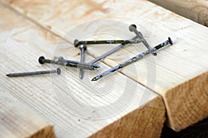 Lumber and nails photo