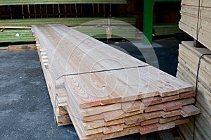 Lumber at a sawmill