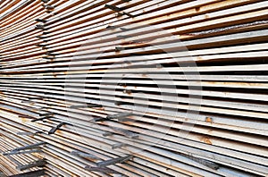 Lumber at a sawmill or building materials store