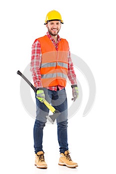 Lumberjack with an axe