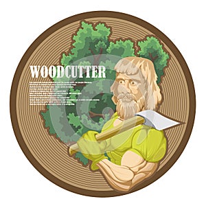 A lumberjack with a big ax
