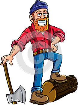 Lumberjack cartoon character photo