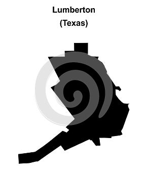 Lumberton outline map
