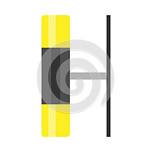 Luminaire bright glow symbol vector equipment icon. Lighting shiny electric energy architecture home lamp. Room spotlight