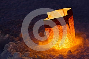 Luminaria in the Snow