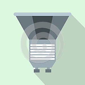 Luminodiode icon, flat style