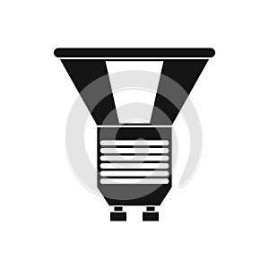 Luminodiode icon in simple style photo