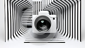 Luminous 3d Camera With Bold Graphics - Kodak Ektar Inspired Design