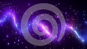 Luminous Abstract Violet Infosphere with Digital Data and Tech Backdrop in Geometric Flow Design