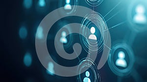 Luminous blue background with radiant light and circular patterns, stunning visual design