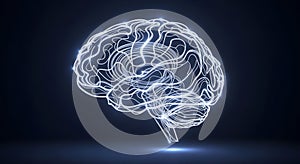 Luminous Brain 3D Icon for Learning the image is generated using AI.