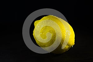 Luminous Citrus: Lemon's Reflections on Black