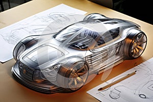 Concept Car Design Sketch