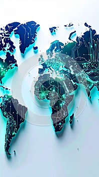 Digital Earth - Global Communication Network Visualization