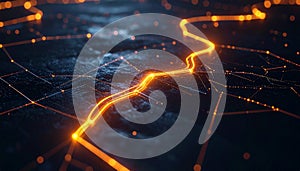 Luminous Energy Flow in a Tech Network