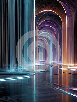 Luminous Gateway to the Metaverse Inspiring Exploration and Creativity in a Vibrant Digital Landscape photo
