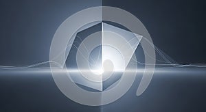 Luminous Geometric Core with Abstract Data Waves