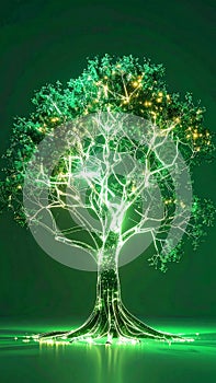 Luminous Green Network Tree of Knowledge