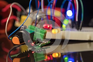 Luminous LEDs and electronic components