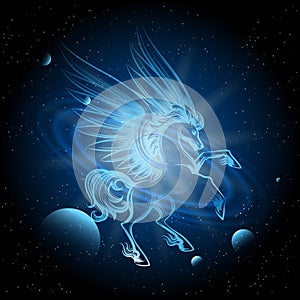 Luminous Pegasus in Space