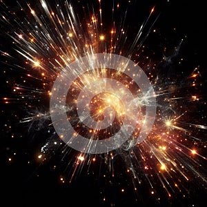 Luminous Spikes Splatter A splatter that forms a mass of glowing photo