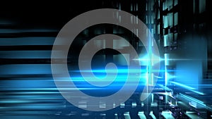 Luminous technological abstract background. Digital technologies, cloud computing, digital future. 3d illustration