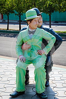 The LumiÃ¨re brothers Statue at Ramoji Film City