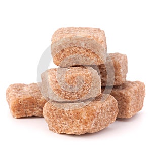 Lump brown cane sugar cubes