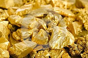 Lump of gold mine