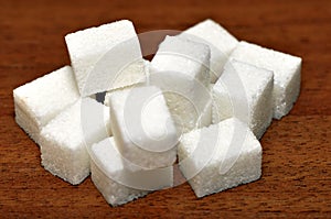 Lump sugar pile
