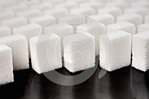 Lump sugar - studio shot