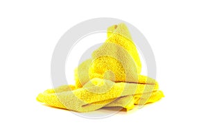 Lump yellow towel