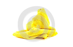 Lump yellow towel photo