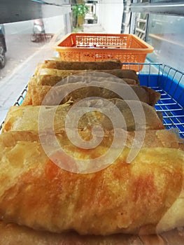 Lumpia snack food, is a traditional food typical of Semarang, Central Java