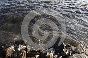 Lumpy Sea on Windy Day