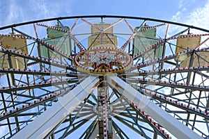 Luna park, detail of roller coasters