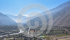 Lunahuana panoramic aerial view beautiful peruvian photo