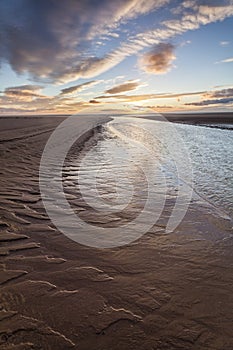 Lunan Bay on the Angus coast in Scotland.