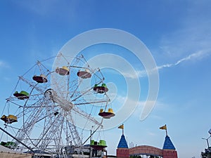 Lunapark in preveza city greece summer season
