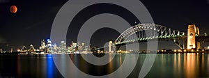 Lunar Eclipse Sydney Harbour photo