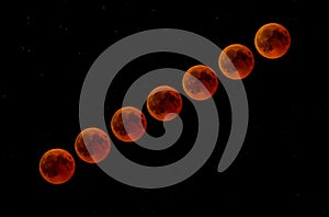 Lunar eclipse trail red moon breathtaking scenery night sky lucerne