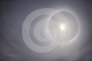Lunar Halo in the Alps