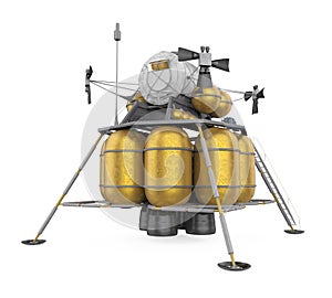 Lunar Lander Spacecraft Isolated