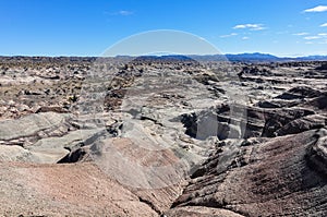 Lunar landscape in the Ischigualasto National Park, Argentina